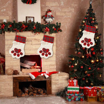 Cat Paw Christmas Stockings