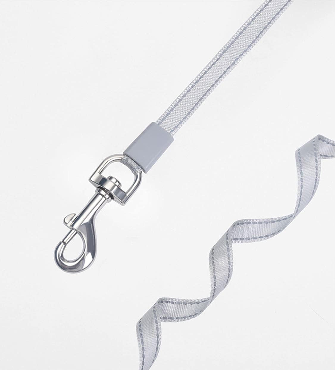 Retractable Dog Leash Rope – 16 FT Pet Training Walking anti Slip Handle Collar Hook Tangle Free Button Lock Release White