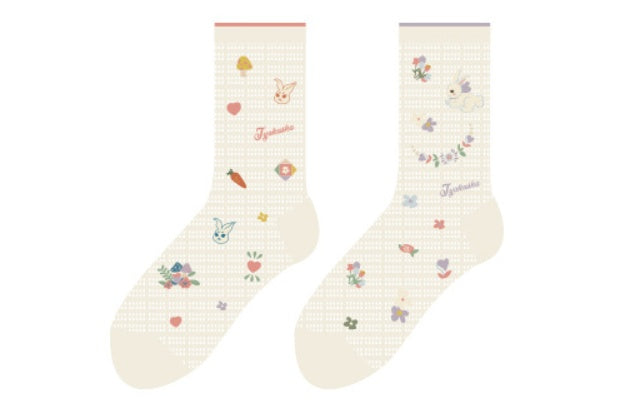Rabbit mesh stockings lace