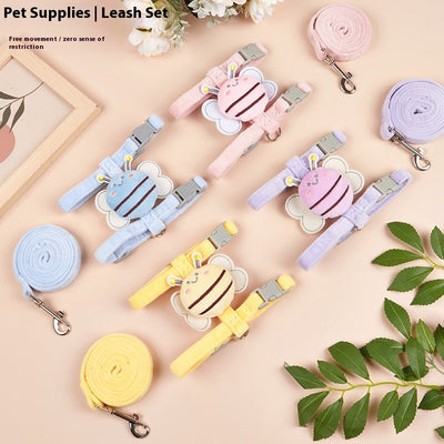 Outdoor Teddy Adjustable Internet Celebrity Bee Shape Cat Rope