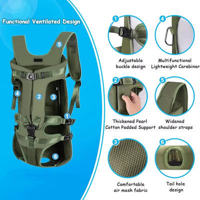 Pet Backpack Carriers Pets Dog Carriers Bags Portable Cat Backpack for Dogs Cat Double Shoulder Carry Bag Puppy Travel Dog Bags