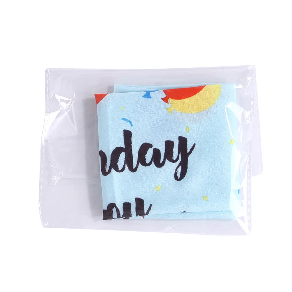 Happy Birthday Dog Bandanas Triangular Bandage Scarf Pet Product Puppy Kitten Teddy Chihuahua Neckerchief Dogs Accessories Gift