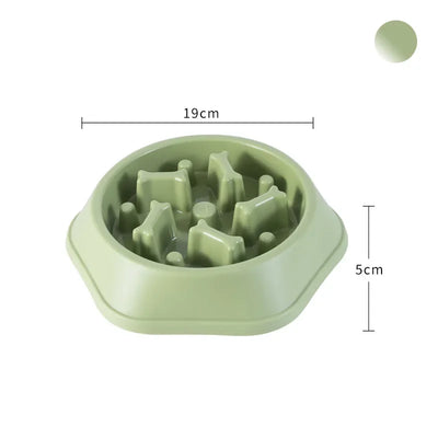 Pet Product Bone Plastic Pet Food Bowl Doggy Puppy Bowl Slow Feeder Dog Bowl