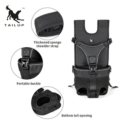 High Quality Dog Carrier Backpack Adjustable Pet Carriers Front Facing Motorcycle Pet Backpack Puppy Travel Bag Cycling Pet Bag