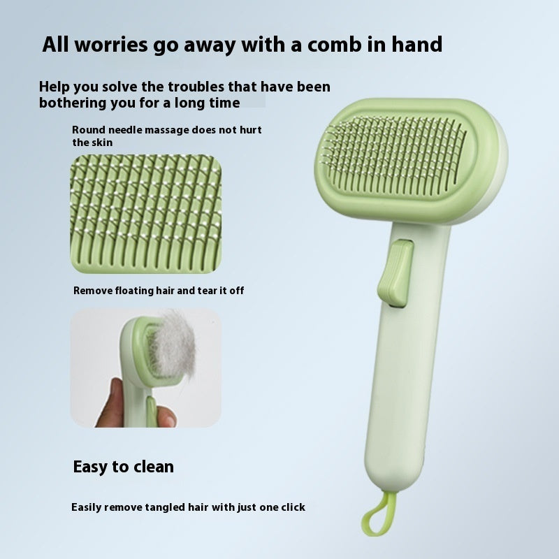 Cat Pet Dog Hair Removal One-click Lady Shaver Float Knot Untying Comb