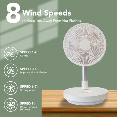 Indoor & Outdoor Retractable LED Fan
