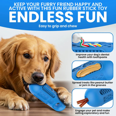 Dog Toys for Aggressive Chewers,Interactive Natural Rubber Chew Toy for Large Medium Breed
