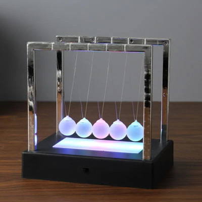 Newtons Cradle Early Fun Development Educational Desk Gift Newton'S Cradle Ball Metal Pendulum Ball Educational Desk