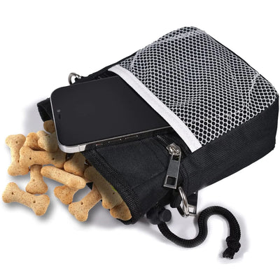 Drawstring Dog Treat Bag to Carry Pet Toys Food Poop Bag Pet Pouch Hands Free Training Waist Bag Pet Product