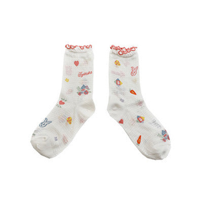 Rabbit mesh stockings lace