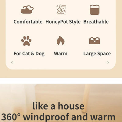 Cat Bed House Pet Accessories Four Seasons Plush Mat Cats Cushion Basket Honey Jar Shape Pets Product for Small Cat Dropshipping