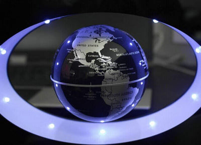 Perpetual Motion Floating Globe Home Office Desk Toy Decoration Rotating Magneti