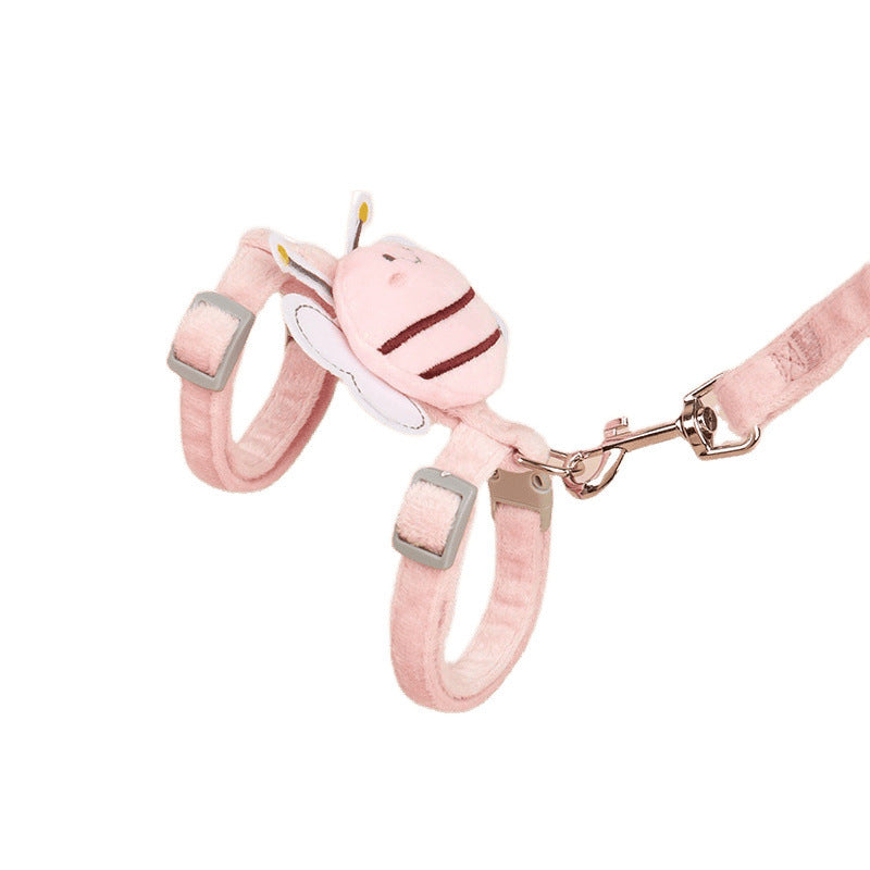 Outdoor Teddy Adjustable Internet Celebrity Bee Shape Cat Rope