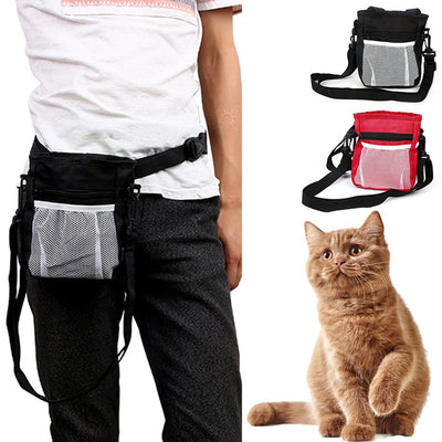 Drawstring Dog Treat Bag to Carry Pet Toys Food Poop Bag Pet Pouch Hands Free Training Waist Bag Pet Product