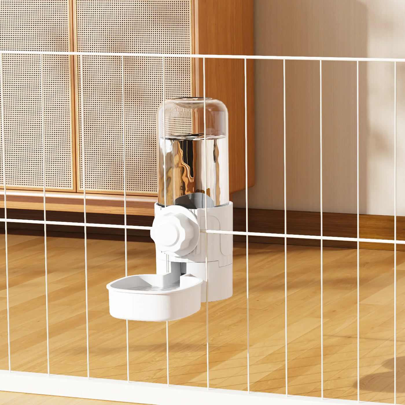 Automatic Pet Bowls Cage Hanging Feeder Pet Water Bottle Food Container Dispenser Bowl for Puppy Cats Rabbit Pet Feeding Product