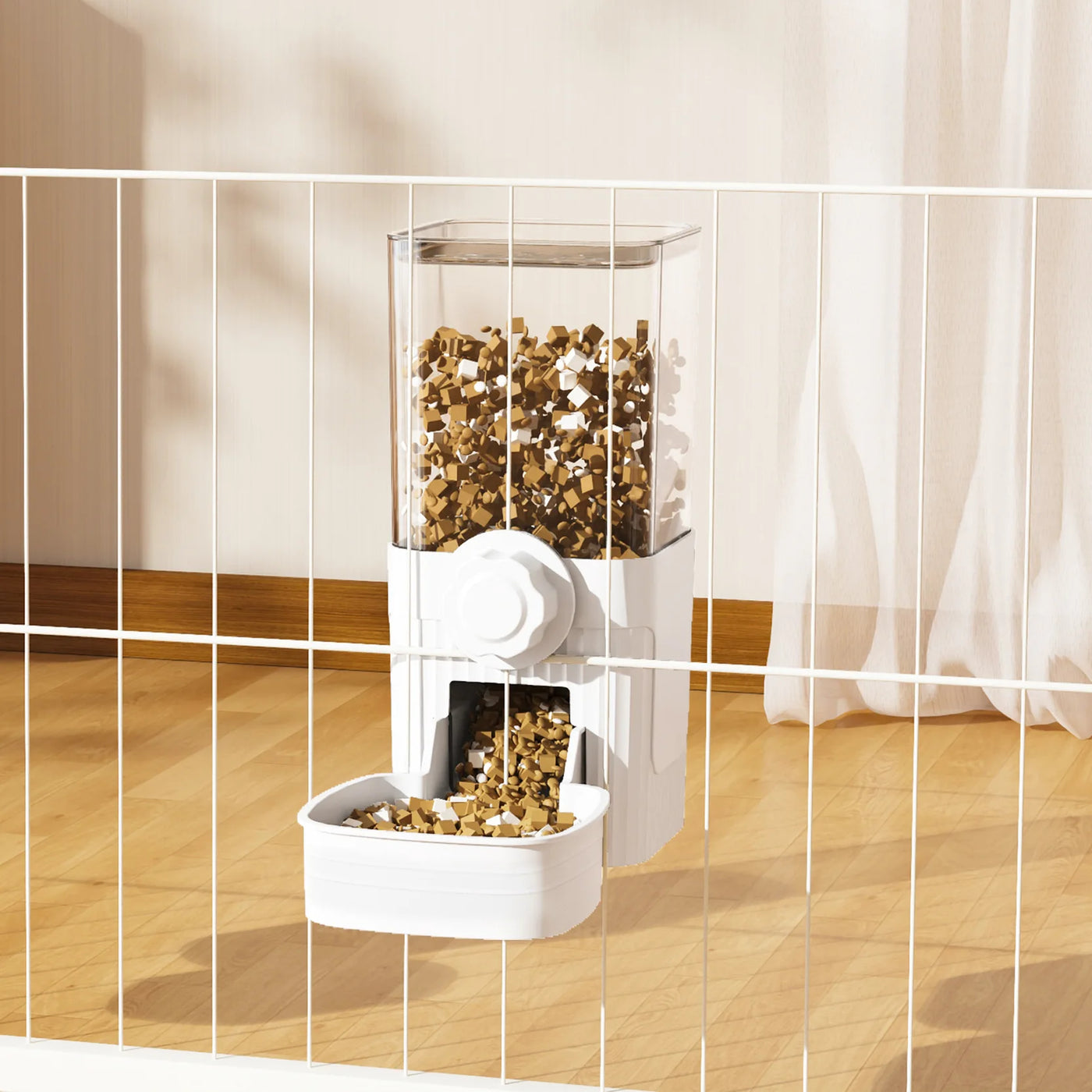 Automatic Pet Bowls Cage Hanging Feeder Pet Water Bottle Food Container Dispenser Bowl for Puppy Cats Rabbit Pet Feeding Product
