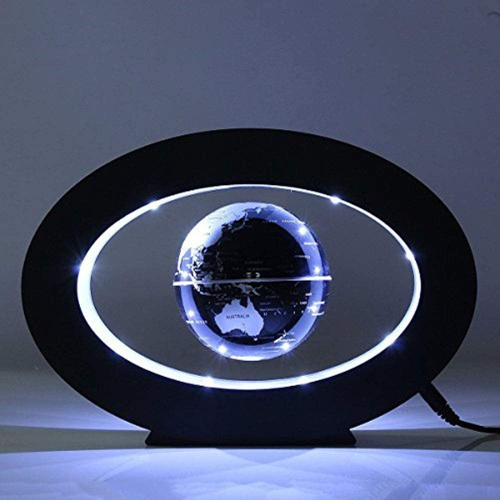 Perpetual Motion Floating Globe Home Office Desk Toy Decoration Rotating Magneti