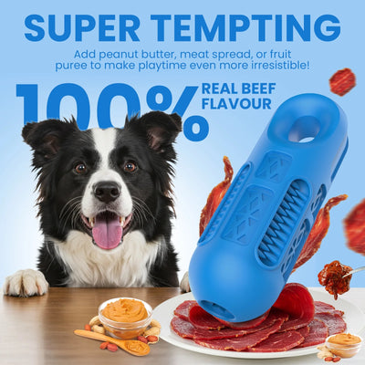 Dog Toys for Aggressive Chewers,Interactive Natural Rubber Chew Toy for Large Medium Breed
