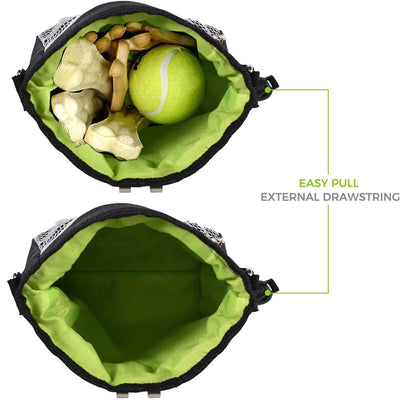 Drawstring Dog Treat Bag to Carry Pet Toys Food Poop Bag Pet Pouch Hands Free Training Waist Bag Pet Product