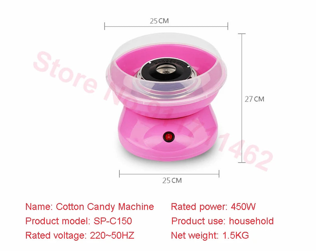 Home Self-Made Candy Dessert Maker Electric Sweet Cotton Candy Machine Cotton Sugar Floss Maker Kitchen DIY Sweet Gadget