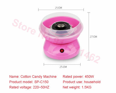 Home Self-Made Candy Dessert Maker Electric Sweet Cotton Candy Machine Cotton Sugar Floss Maker Kitchen DIY Sweet Gadget