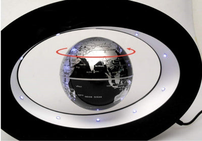 Perpetual Motion Floating Globe Home Office Desk Toy Decoration Rotating Magneti