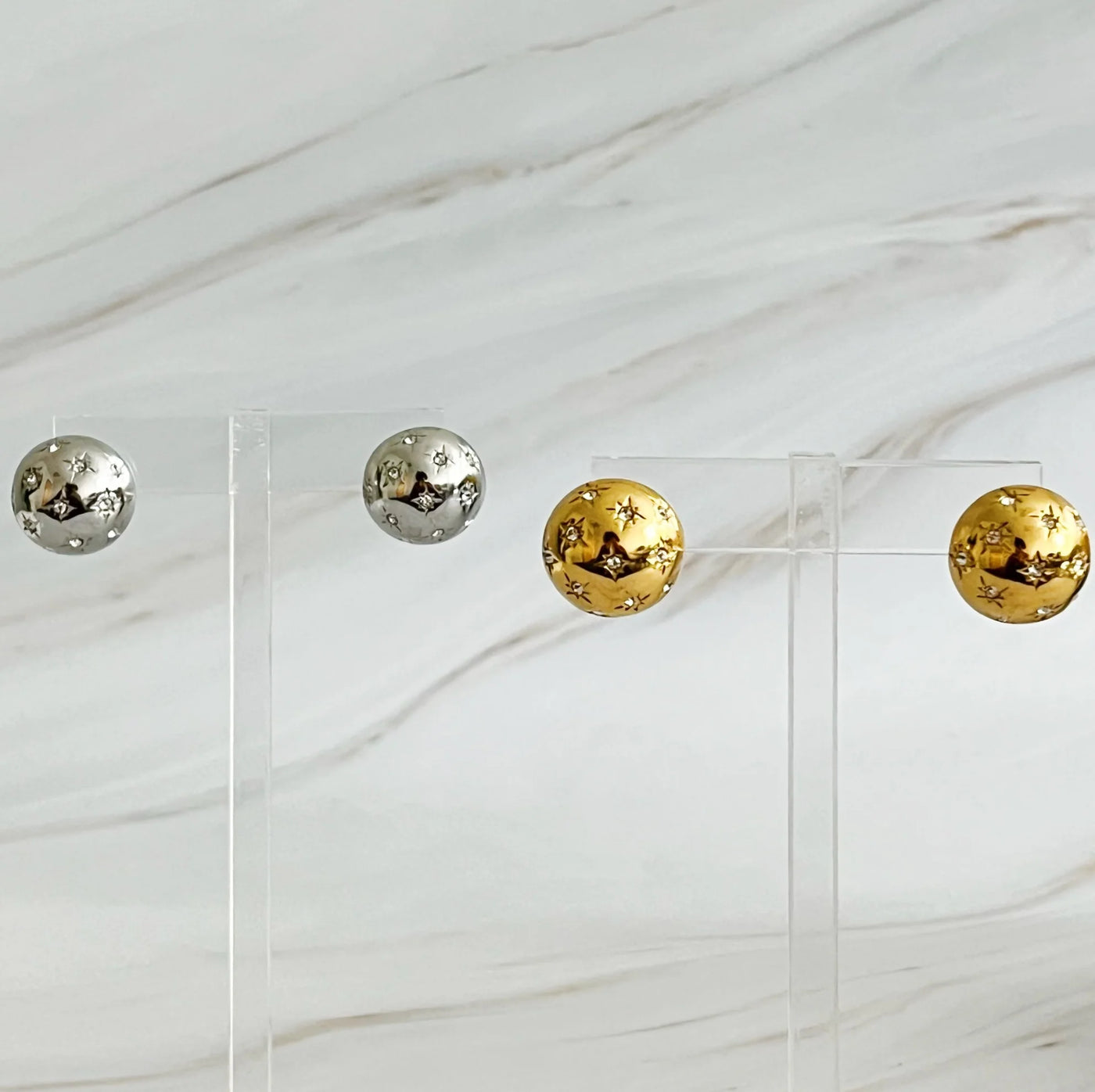 Starlight Sphere Stud Earrings