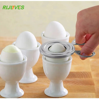 Egg Cutter Stainless Steel Boiled Egg Shell Topper Cutter Snipper Opener Kitchen Gadget Home Egg Tool