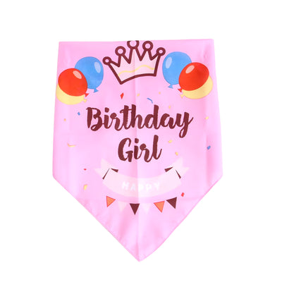 Happy Birthday Dog Bandanas Triangular Bandage Scarf Pet Product Puppy Kitten Teddy Chihuahua Neckerchief Dogs Accessories Gift