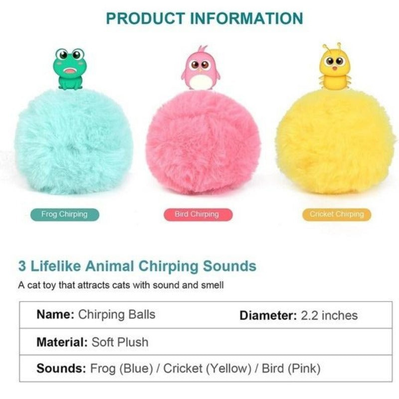 Summon Cat And Dog Toy Ball Interactive Gravity Ball Pet Supplies Cat Toy Bird Call Ball To Attract Pets